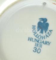 2 db Hollóházi tálka, Forma 1 és Hungarocamion Truck GP'78 felirattal, kopott, jelzett d:8cm