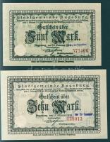 Német Birodalom/Császárság/Augsburg 1918.10.15. 5M, 10M hivatalos érvénytelenítéssel T:I
