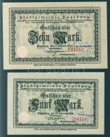 Német Birodalom/Császárság/Augsburg 1918.10.15. 5M, 10M hivatalos érvénytelenítéssel T:I