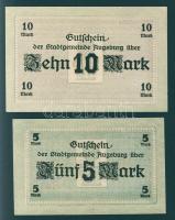 Német Birodalom/Császárság/Augsburg 1918.10.15. 5M, 10M hivatalos érvénytelenítéssel T:I