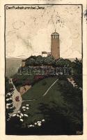 Jena, Fuchsturm / tower, O.W.O. Nr. 1189. litho s: R.W. (Rb)