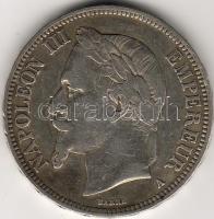 Franciaország 1867A 5Fr ezüst T:3/4