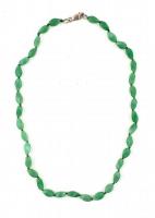 Aventurin nyaklánc, ezüst(Ag) szerelékkel, h: 44 cm