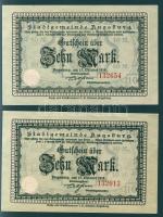 Német Birodalom/Császárság/Augsburg 1918.10.15. 10M (2x) T:I