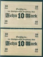 Német Birodalom/Császárság/Augsburg 1918.10.15. 10M (2x) T:I
