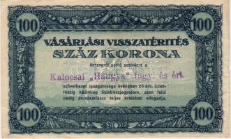 1920-as évek 100K "Hangya" szükségpénz T:II+