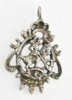 Ezüst(Ag) Szent György medál, jelzett, 3,5×2,5 cm, nettó: 5,2 g