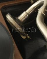 Glória táska gramofon, működőképes, jó állapotban 42x32x17 cm