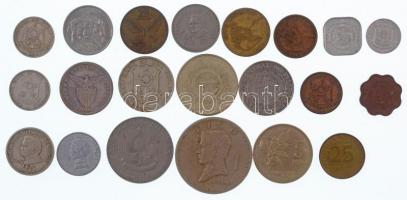 Fülöp-szigetek 21db-os érmetétel, közte 1903. 20c Ag T:vegyes Philippines 21pcs coin lot, within 1903. 20 Centavos Ag C:mixed