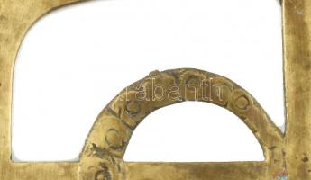 Karnistatró pár. Neoklassszicista, réz, XX. sz. eleje 13x13 cm