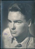 Heinz Ohlsen (1922-1999) német színész aláírása az őt ábrázoló képen