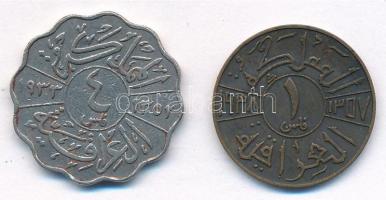 Irak 1933. 4f Ni "I. Fejszál" + 1938. 1f Br "I. Gázi" T:2-,3
Iraq 1933. 4 Fils ...