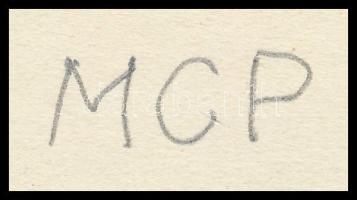 Molnár C. Pál (1894-1981): Szent család Egyiptomba menet. Fametszet, papír, utólagos jelzéssel, 17×1...