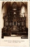 Szeged-Alsóváros, Mátyás templom főoltára, belső. Készült: 1713. Újítva: 1937. photo