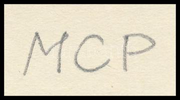 Molnár C. Pál (1894-1981): Olvasás. Fametszet, papír, utólagos jelzéssel, 17×11 cm