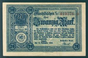 Német Birodalom/Weimari Köztársaság/Rostock 1918.11.14. 20M T:II