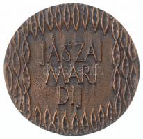 DN "Jászai Mari Díj" kétoldalas, öntött Br díjérem (68mm) T:1-,2