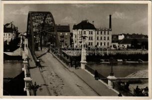 Győr, Révfalusi új híd. Weinstock E. No. 1167. Pohárnik Pál kiadása 1932 (EK)
