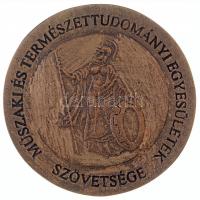 2008. Műszaki és Természettudományi Egyesületek Szövetsége egyoldalas bronz emlékérem, hátoldalán gravírozva Jubileumi emlékérem 1948-2008 (67mm) T:2 karcok