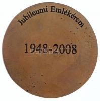 2008. "Műszaki és Természettudományi Egyesületek Szövetsége" egyoldalas bronz emlékérem, h...