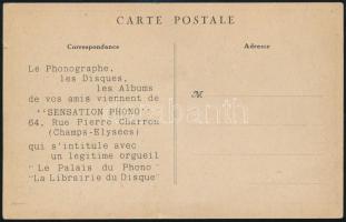 cca 1930 Josephine Baker (1906-1975) francia énekesnő, táncosnő reklámlapja