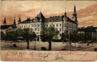 1903 Klagenfurt (Kärnten), Neuer Platz, Rainerhof / square (Rb)
