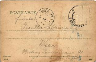 1903 Klagenfurt (Kärnten), Neuer Platz, Rainerhof / square (Rb)