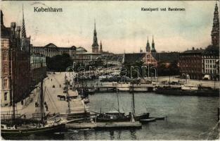 1912 Copenhagen, Kobenhavn; Kanalparti ved Borsbroen / canal (EK)