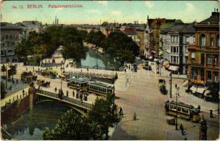 1908 Berlin, Potsdamerbrücke / bridge, tram (EK)