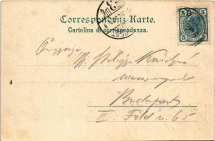 1905 Grado, Il Canale / Der Kanal / canal, boat