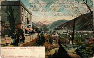 1909 Bolzano, Bozen (Südtirol); Bolzano-Gries, Erzherzog Heinrich-Promenade (crease)