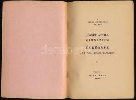 1955 A Székesfehérvári Állami József Attila Gimnázium évkönyve az intézet fennállásának 100 éves jub...