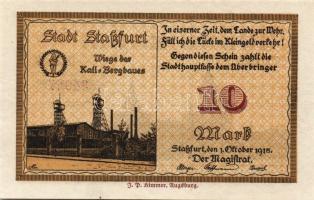 Német Birodalom/Császárság/Straßfurt 1918.10.1. 10M (5x) egymásutáni sorszámmal T:I