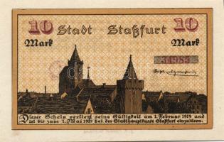 Német Birodalom/Császárság/Straßfurt 1918.10.1. 10M (5x) egymásutáni sorszámmal T:I