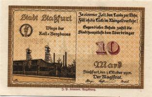 Német Birodalom/Császárság/Straßfurt 1918.10.1. 10M (5x) egymásutáni sorszámmal T:I