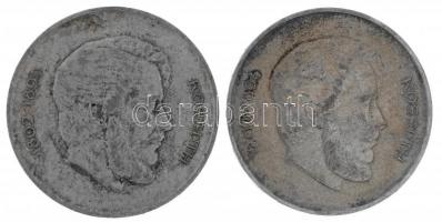 1947. 5Ft Ag "Kossuth" (2x) T:3 patina 
Adamo F8.1