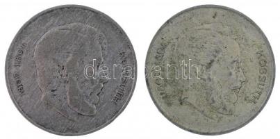 1947. 5Ft Ag "Kossuth" (2x) T:3 patina 
Adamo F8.1