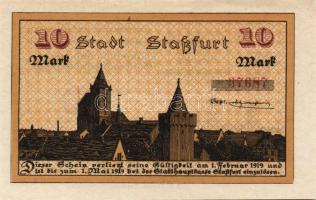 Német Birodalom/Császárság/Straßfurt 1918.10.1. 10M (2x) T:I,I- kis beszakadás