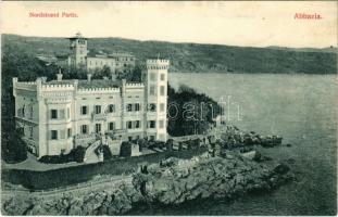 Abbazia, Opatija; Nordstrand Partie / Északi part részlete. Divald Károly műintézete 677-1909. / coast