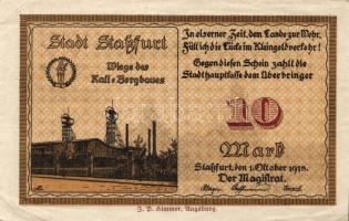 Német Birodalom/Császárság/Straßfurt 1918.10.1. 10M (5x) T:I-,II+,II,II-