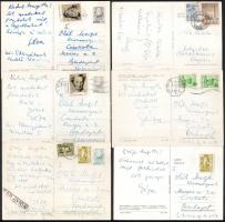 Páskándi Géza (1933-1995) író, költő 17 db képeslapja + 3 db levél Oláh Margitnak