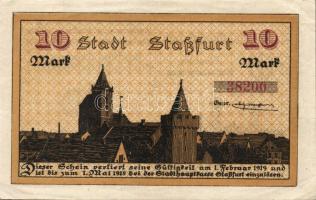 Német Birodalom/Császárság/Straßfurt 1918.10.1. 10M (5x) T:I-,II+,II,II-