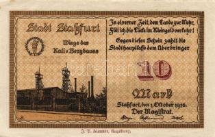 Német Birodalom/Császárság/Straßfurt 1918.10.1. 10M (5x) T:I-,II+,II,II-