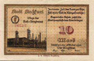Német Birodalom/Császárság/Straßfurt 1918.10.1. 10M (5x) T:I-,II+,II,II-