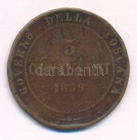 Olasz Államok / Toszkána / Második ideiglenes kormány 1859. 5c Cu T:3 ph.
Italian States / Tuscany ...