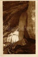 Dobsina, Dobschau; Dobsinská ladová jaskyna, Opona / Dobschauer Eishöhle / Dobsinai jégbarlang, Függöny, belső / ice cave, interior