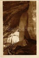 Dobsina, Dobschau; Dobsinská l'adová jaskyna, Opona / Dobschauer Eishöhle / Dobsinai jégbarlang, Függöny, belső / ice cave, interior