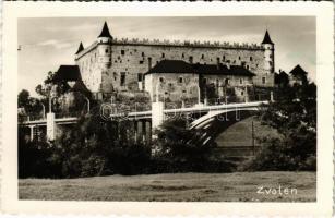 1942 Zólyom, Zvolen; vár, híd / Zvolensky zámok / castle, bridge (EK)