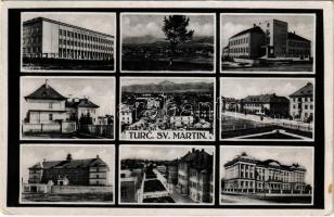 1938 Turócszentmárton, Turciansky Svaty Martin, Martin; mozaiklap / multi-view postcard (EK)