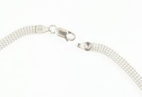 Ezüst(Ag) négysoros golyós nyaklánc, jelzett, h: 42,5 cm, nettó: 7,5 g